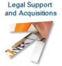 legal support and aquisitions